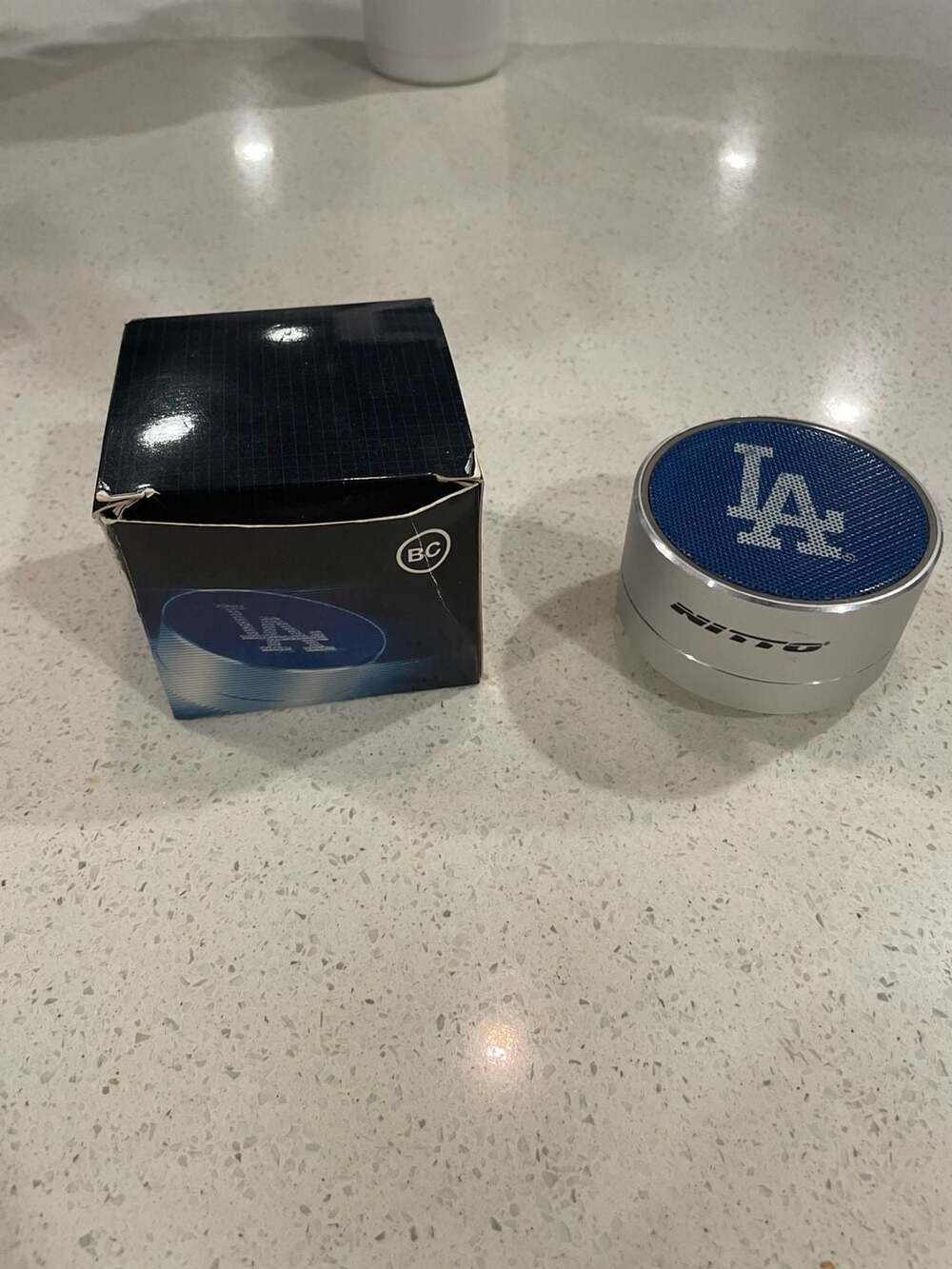Lot of 2 Los Angeles Dodgers Nitto Tires Bluetooth Wireless Speaker
